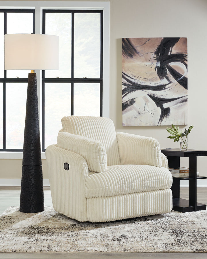 Tie-Breaker - Swivel Glider Recliner - Ivory