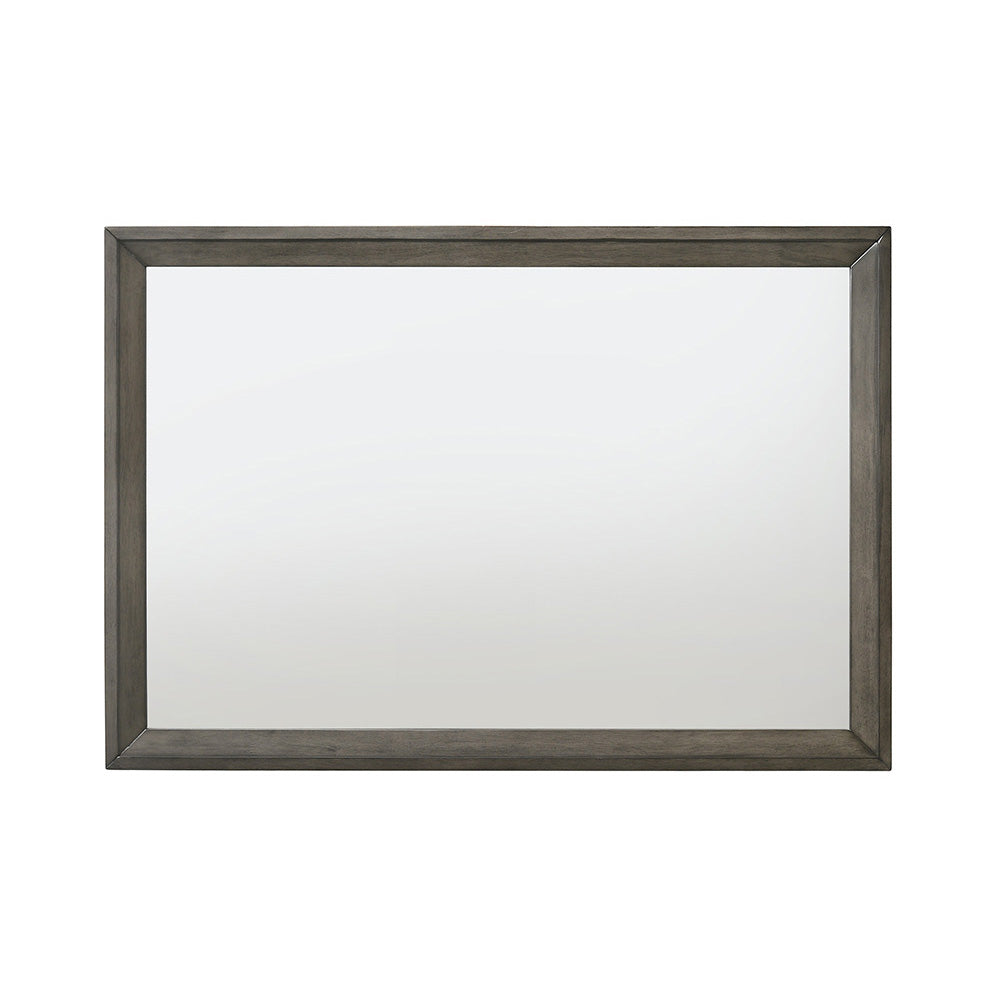 Escher Mirror in Gray Oak Finish