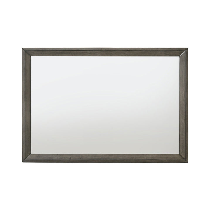 Escher Mirror in Gray Oak Finish