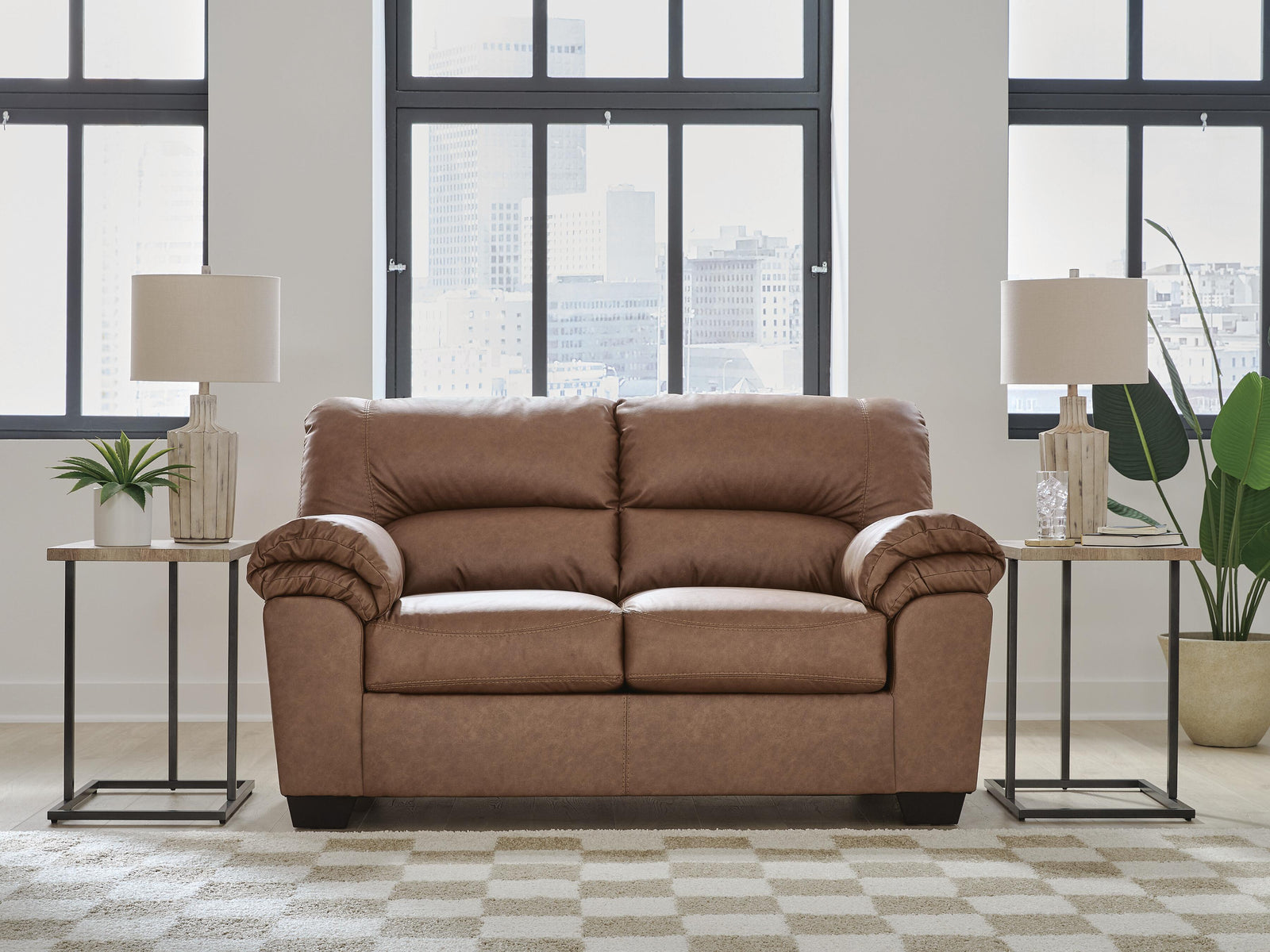 WillowBend Loveseat - Light Brown (2)