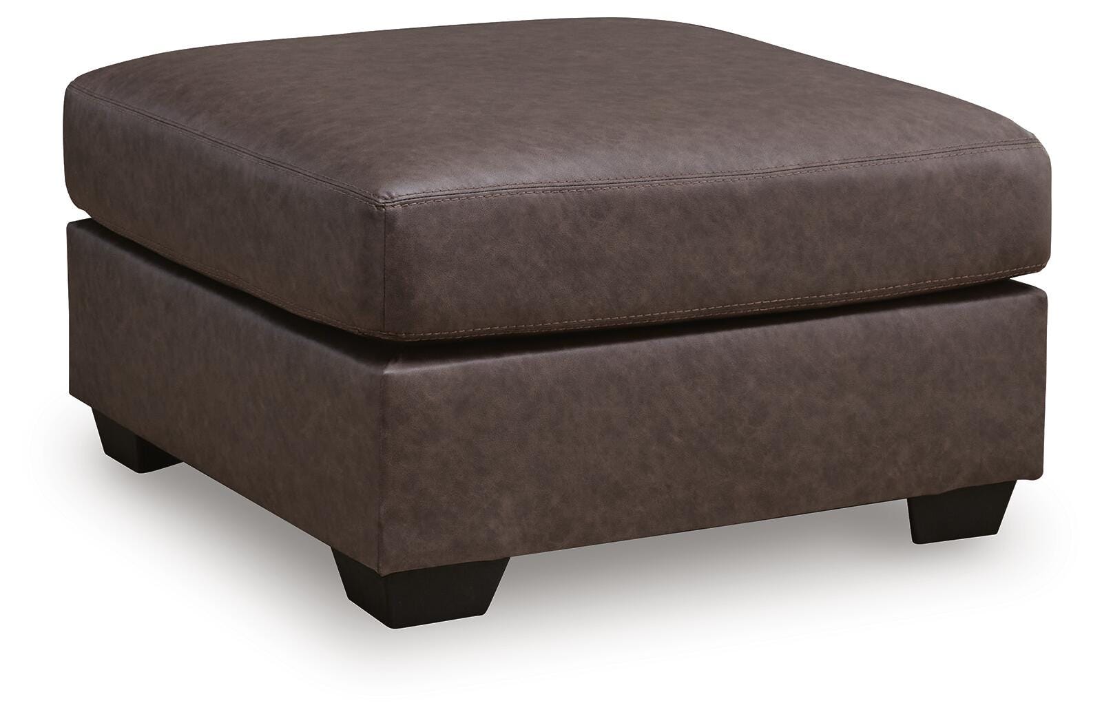 WillowBend Oversized Accent Ottoman - Dark Brown (1)