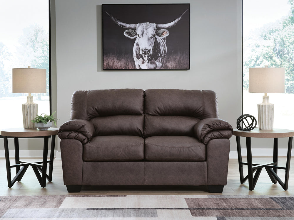 WillowBend Loveseat - Dark Brown (2)