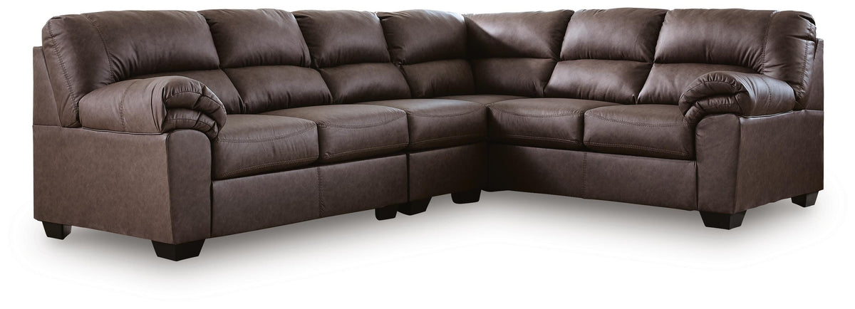 WillowBend 3-Piece Sectional - Umber (1)