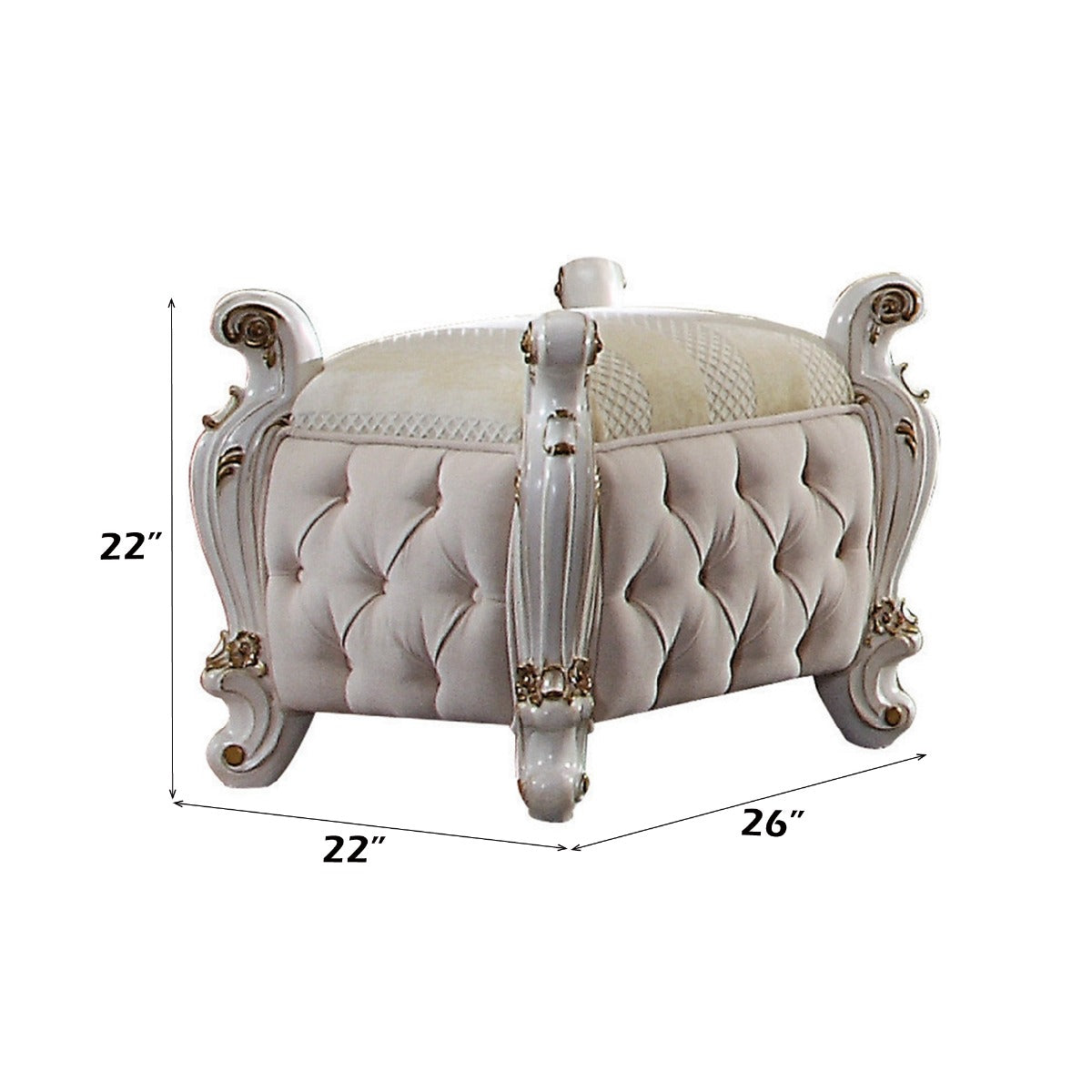 Picardy Vanity Stool