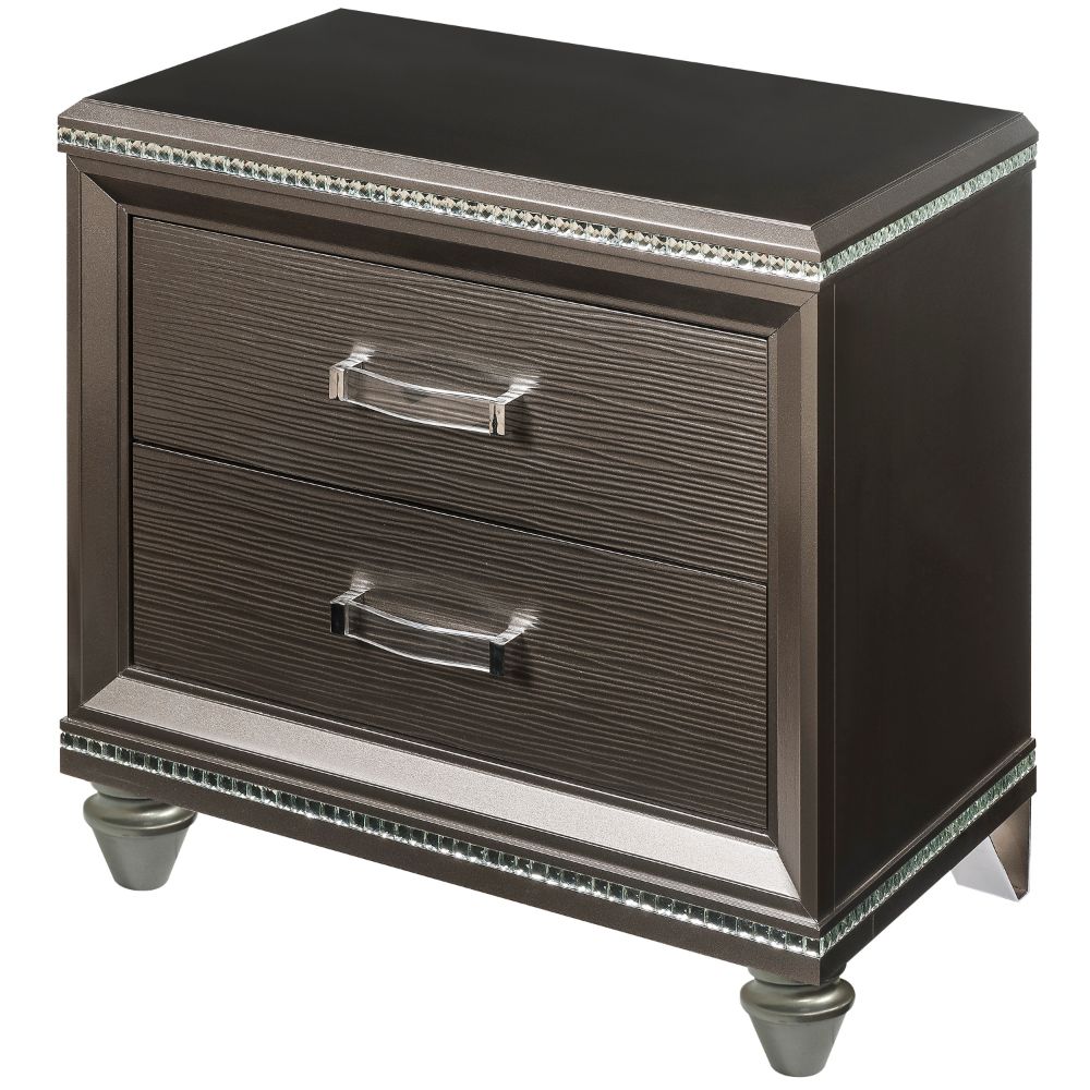 Sadie Nightstand in Dark Champagne