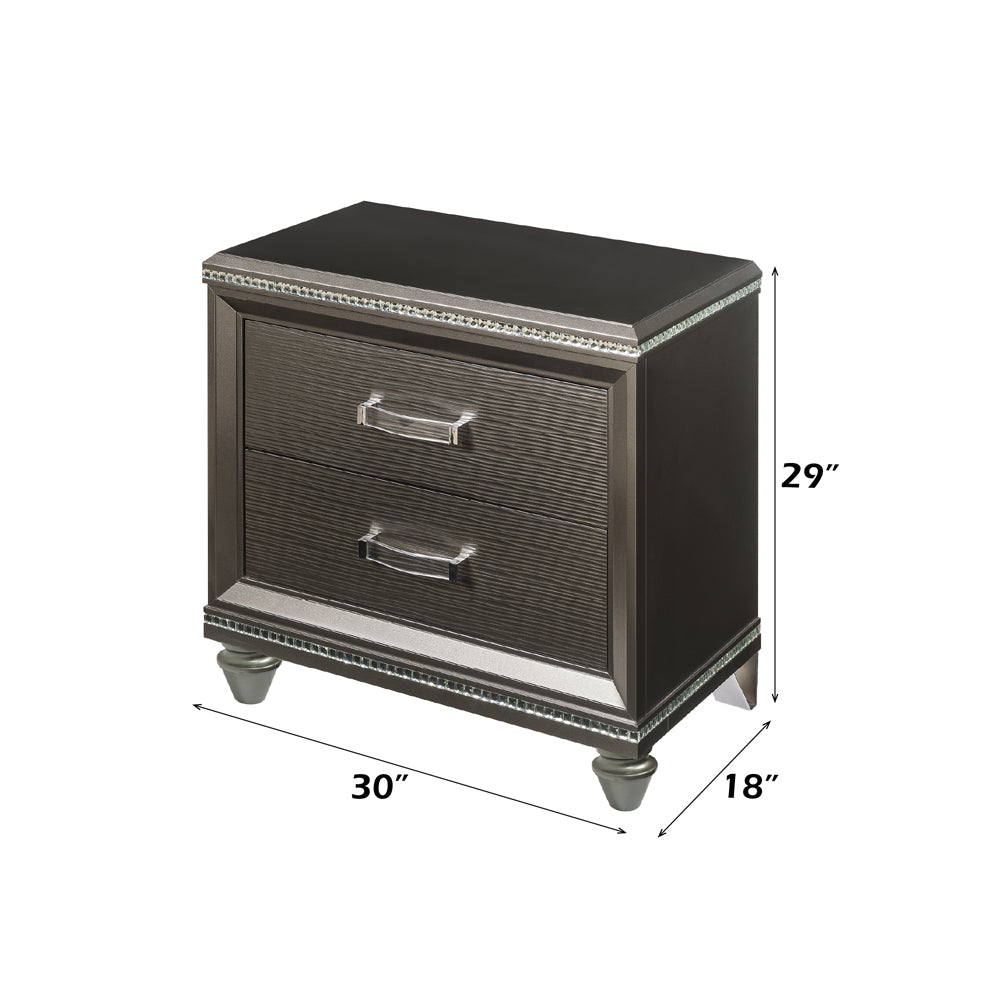 Sadie Nightstand in Dark Champagne - dimensions