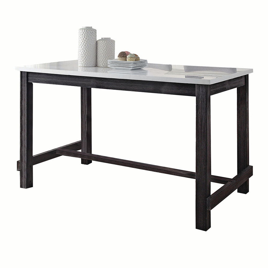 ACME Furniture Yelena Counter Height Table With Marble Top Marble Top &