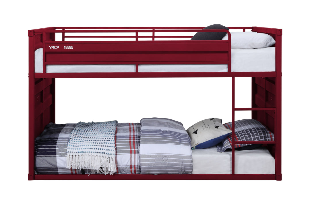 Cargo - Twin Twin Bunk Bed - Red
