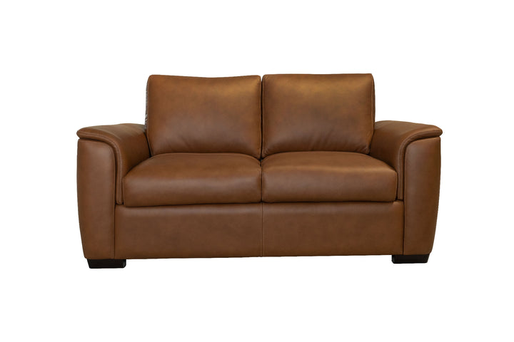 flexsteel-henry-caramel-leather-loveseat