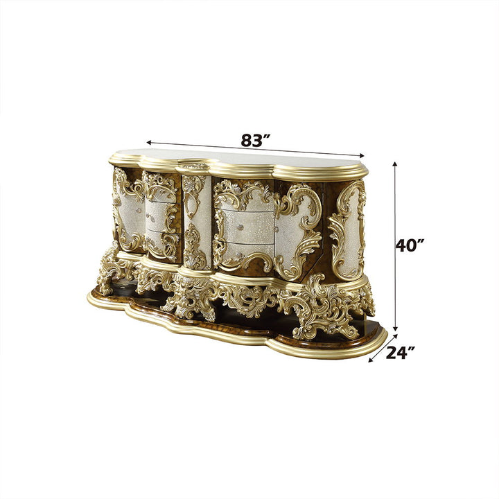 Desiderius - Dresser - Antique Gold & Hand Painted Brown