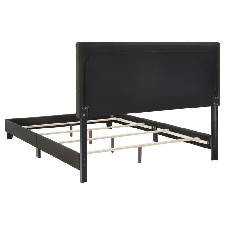 Mapes - Upholstered Queen Panel Bed - Charcoal