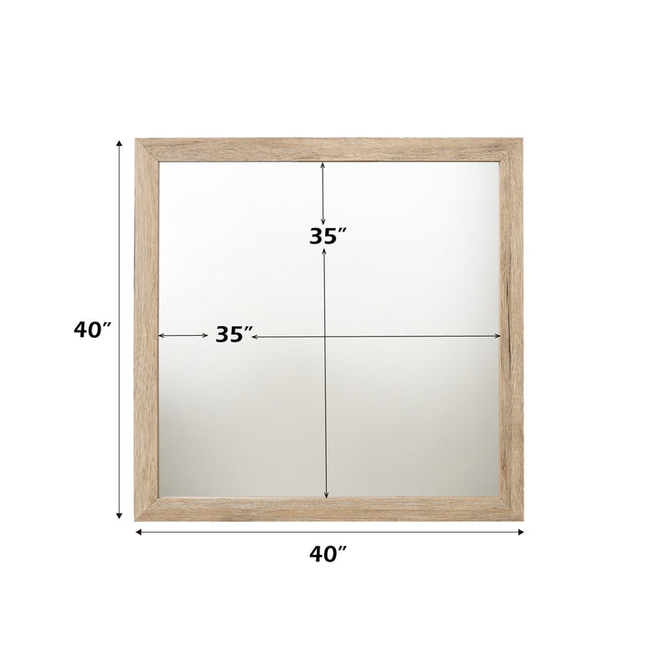 Miquell Mirror in Natural - dimensions