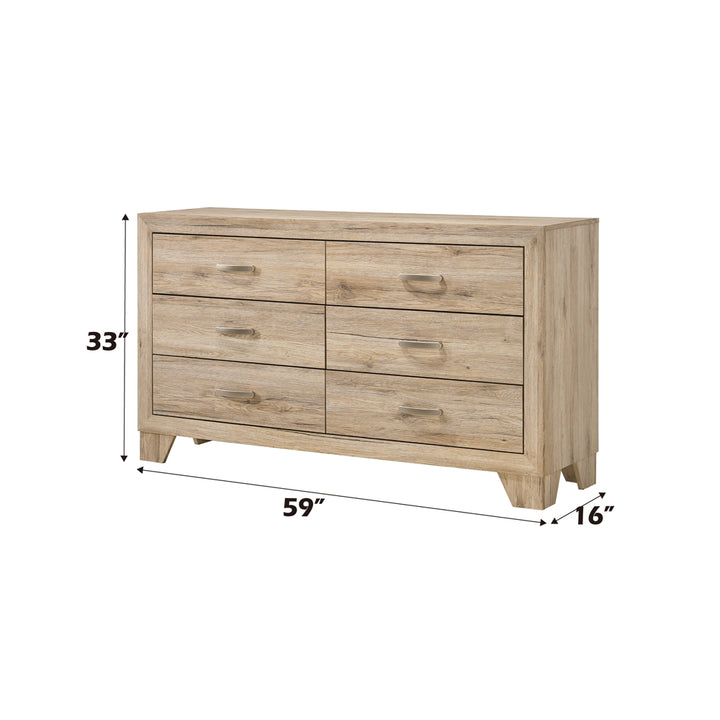 Miquell Dresser in Natural - dimensions