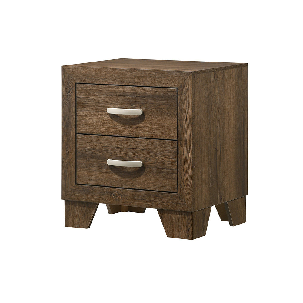 Miquell Nightstand in Oak Finish