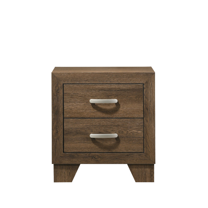 Miquell Nightstand in Oak Finish