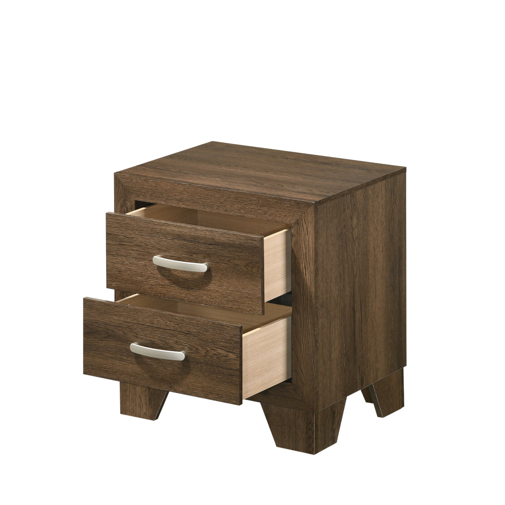 Miquell Nightstand in Oak Finish