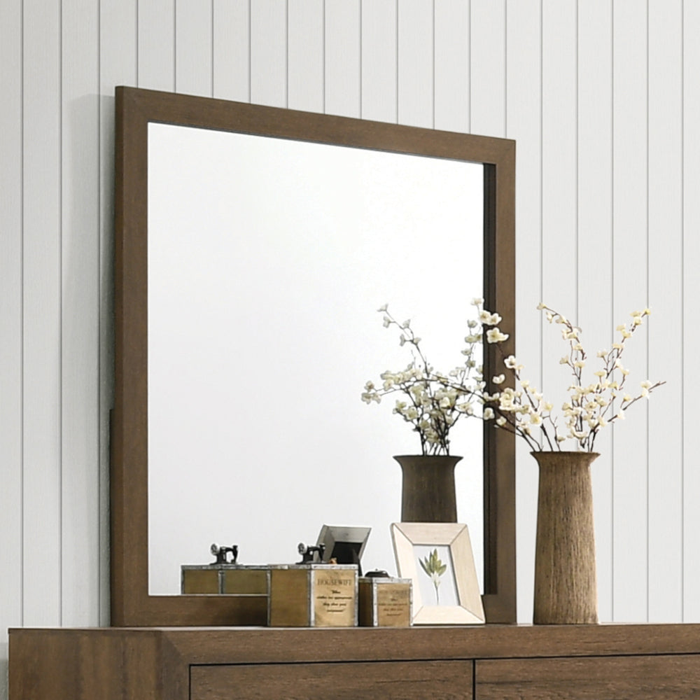 Miquell Mirror in Oak