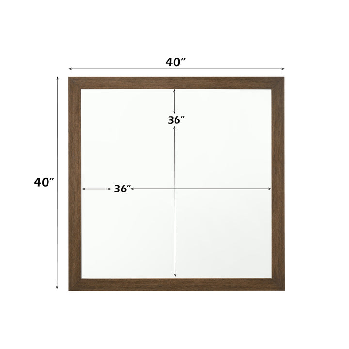 Miquell Mirror in Oak - dimensions