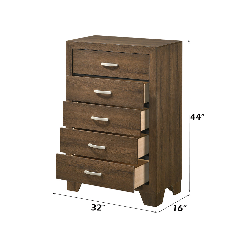 Miquell Chest in Oak - dimensions