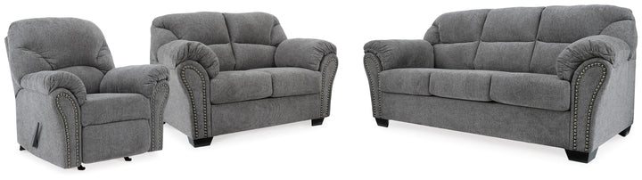 Allmaxx Sofa, Loveseat and Recliner - Pewter (1)