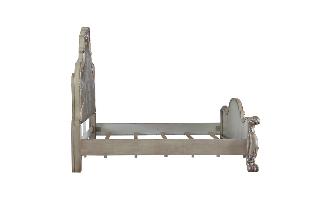 Dresden CK Bed in Leatherette & Vintage Bone White