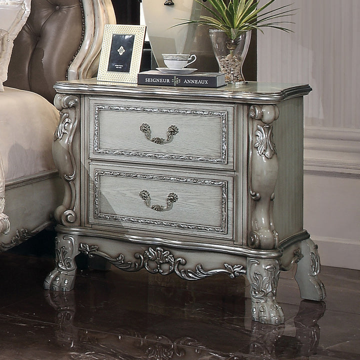 Dresden Nightstand in Vintage Bone White