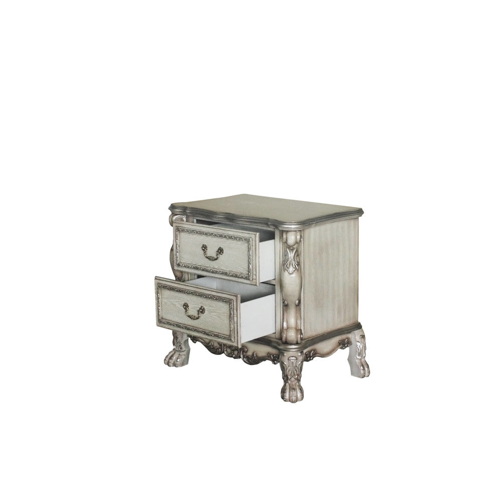 Dresden Nightstand in Vintage Bone White