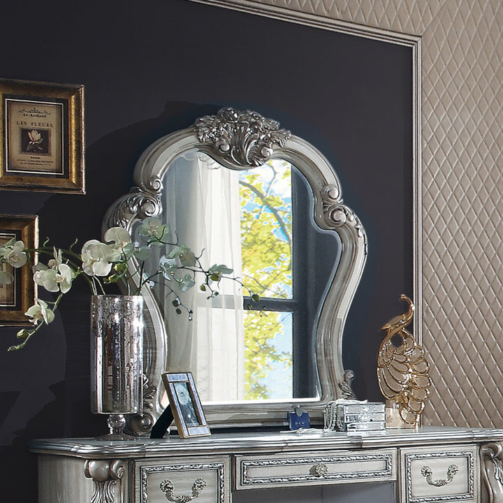 Dresden Mirror in Vintage Bone White - lifestyle