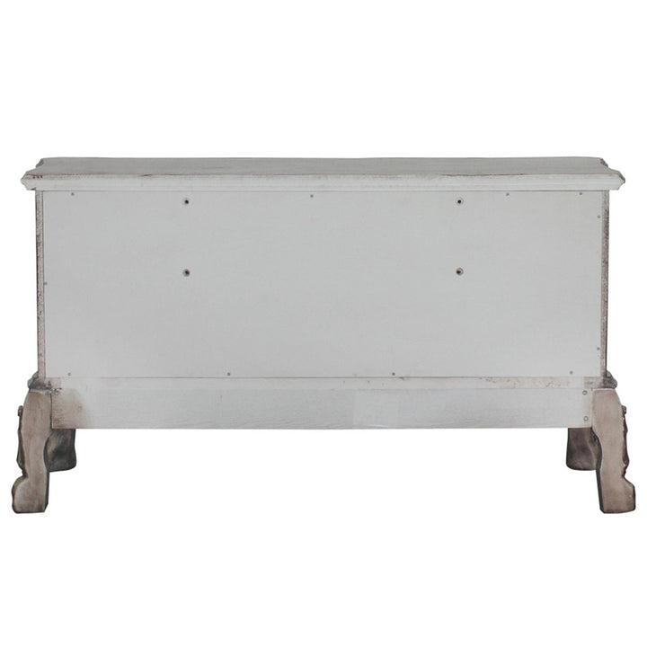 Dresden Vanity Desk in Vintage Bone White