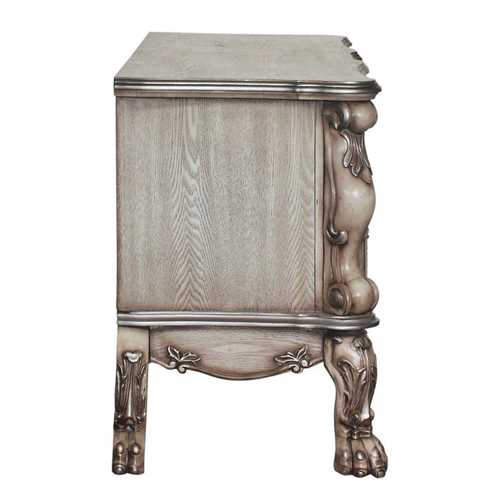 Dresden Vanity Desk in Vintage Bone White