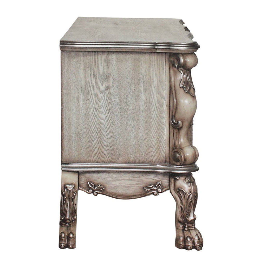 Dresden Vanity Desk in Vintage Bone White
