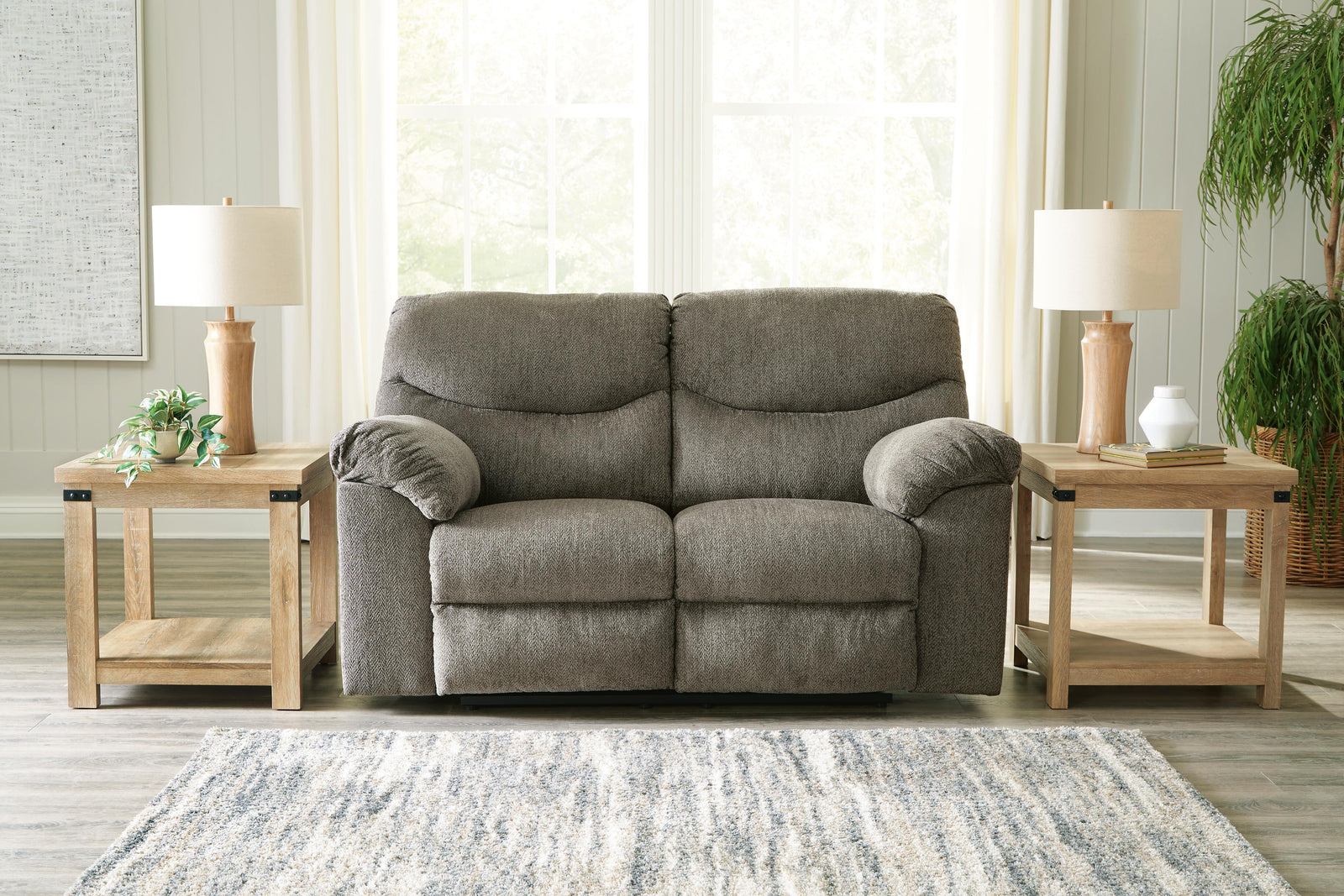 Alphons Reclining Loveseat - Beige (2)