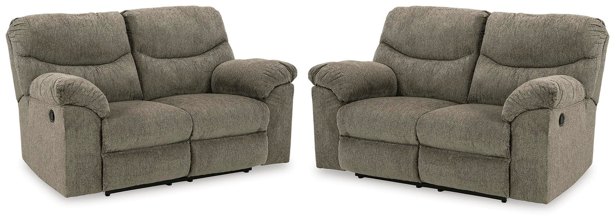 Alphons Set of 2 Reclining Loveseats - Putty (1)