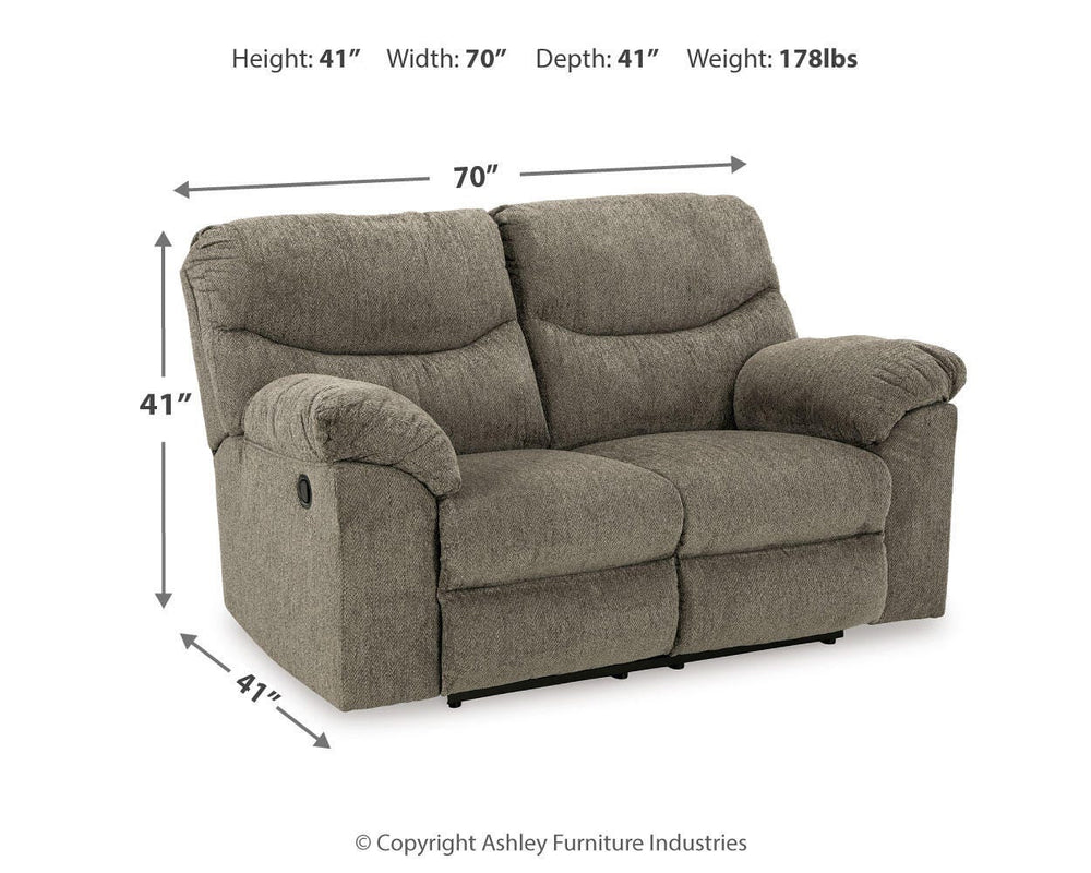 Alphons Reclining Loveseat - Beige (7)