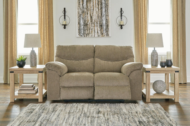 Alphons Reclining Loveseat - Light Brown (7)