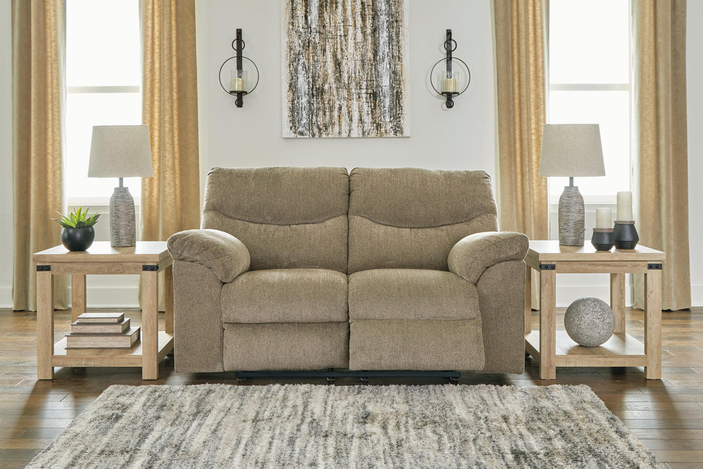 Alphons Reclining Loveseat - Light Brown (7)