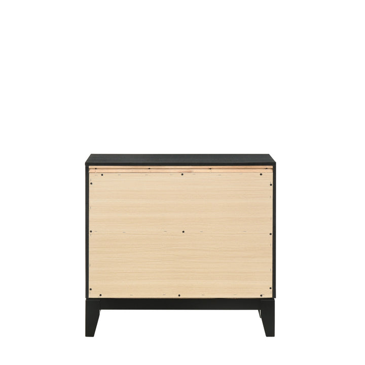 Haiden Nightstand in Weathered Black Finish