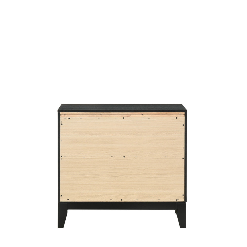 Haiden Nightstand in Weathered Black Finish