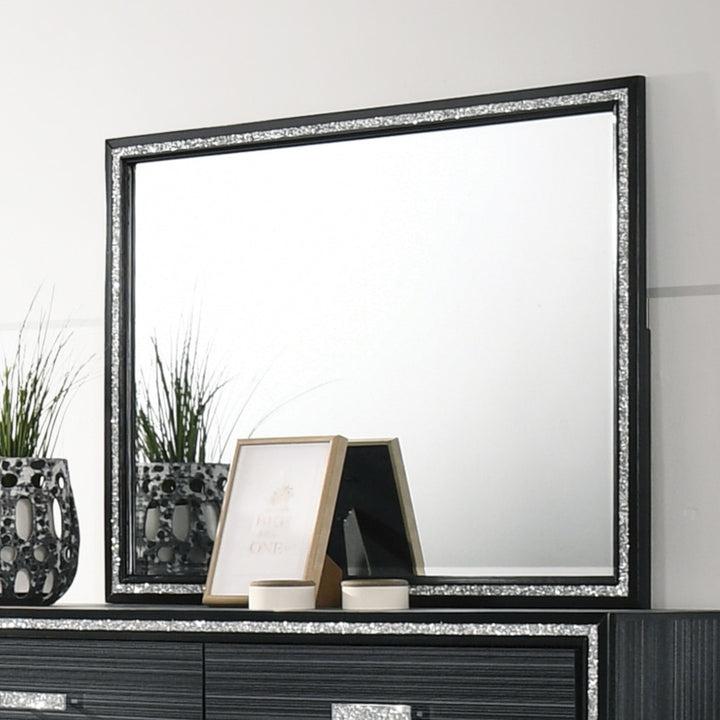 Haiden Mirror in Weathered Black