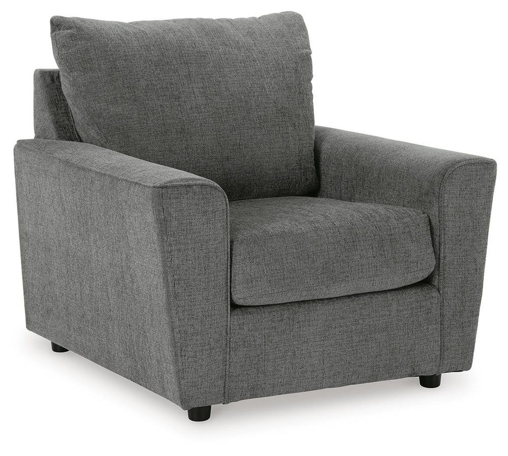 Stairatt Sofa, Loveseat and Chair - Gravel (3)