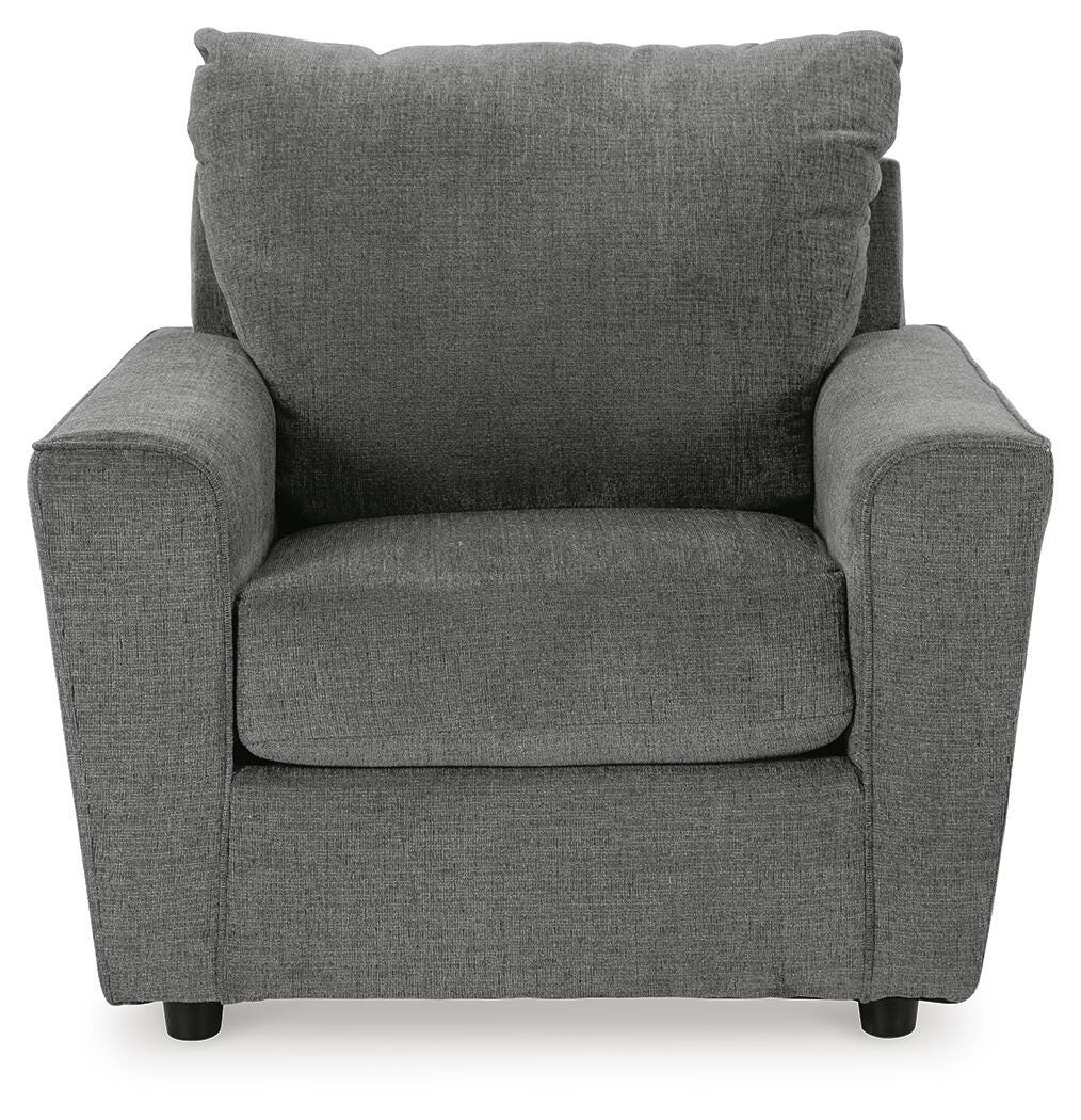 Stairatt Sofa, Loveseat and Chair - Gravel (2)