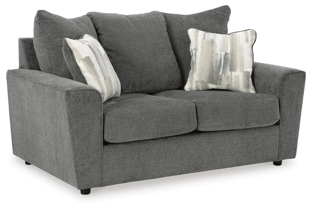 Stairatt Sofa, Loveseat, Chair and Ottoman - Gravel (7)