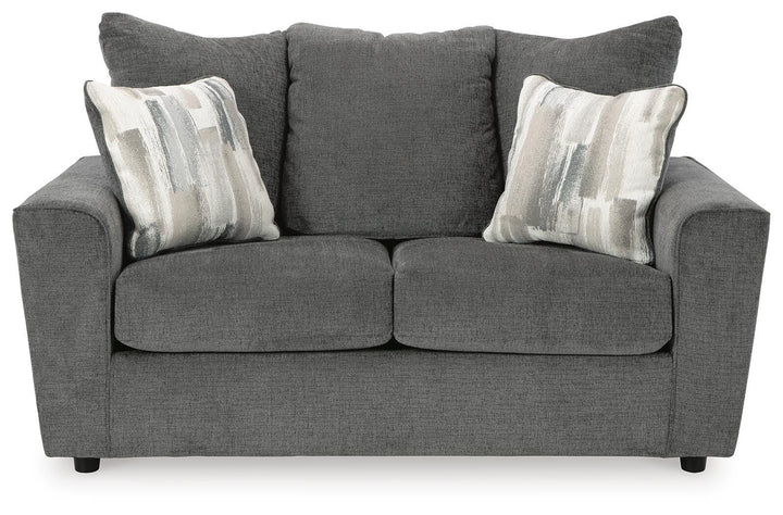 Stairatt Loveseat - Dark Gray (3)