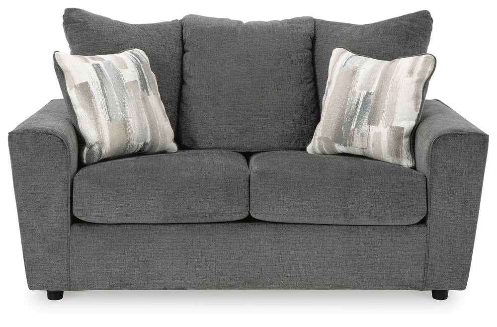 Stairatt Loveseat - Dark Gray (3)