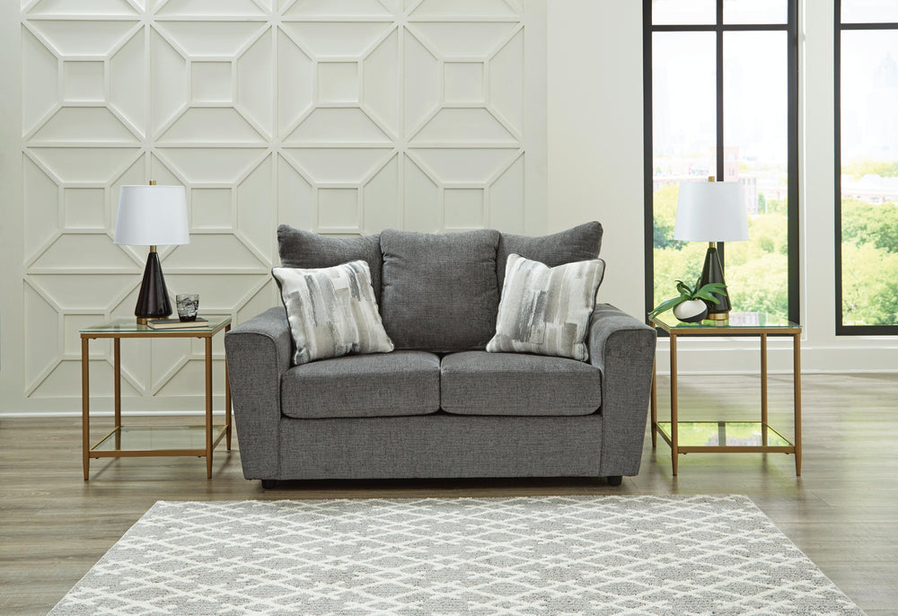 Stairatt Loveseat - Dark Gray (2)