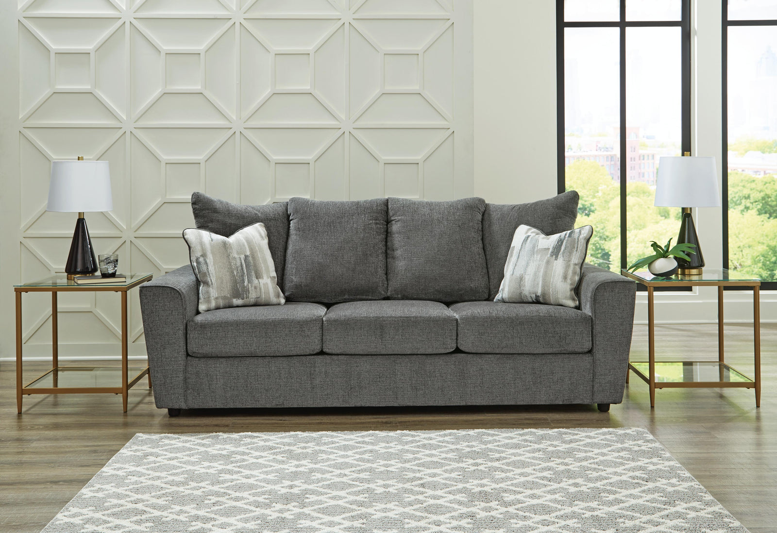 Stairatt Sofa - Dark Gray (2)