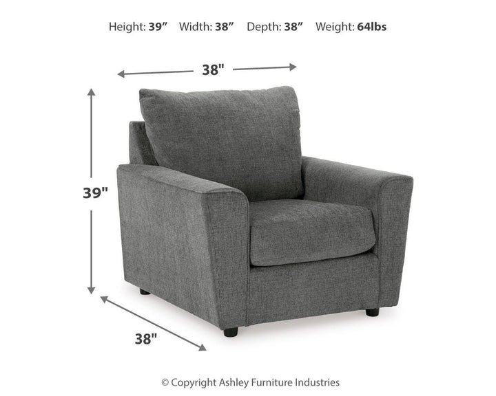 Stairatt Sofa and Chair - Gravel (11)