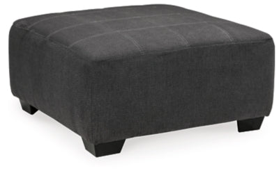 Ambee Oversized Accent Ottoman - Dark Gray - Dark Gray