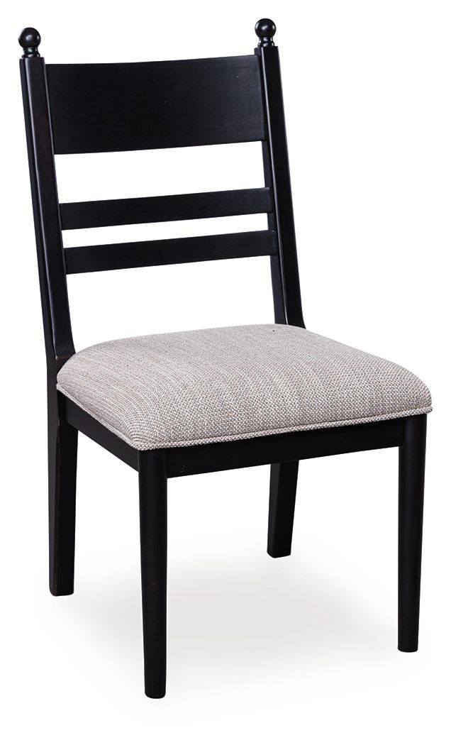 Greddinton - Dining Upholstered Side Chair (Set of 2) - Black by Ashley Furniture product image