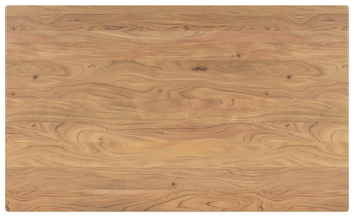 Gretlynn - Rectangular Dining Room Table - Black / Natural